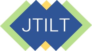 JTILT Logo (overlapping colored diamonds with JTILT printed above)